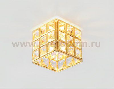 Светильник Ambrella K110/3 CL/G золото/прозрачный хрусталь G9