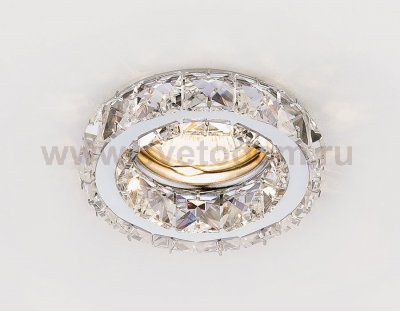 Светильник точечный Ambrella K112 CL/CH хром/прозрачный хрусталь MR16 ORGANIC SPOT