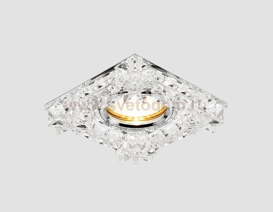 Светильник точечный Ambrella K130 CH хром/прозрачный хрусталь CRYSTAL SPOT