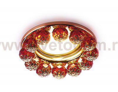 Светильник точечный Ambrella K203 R/G золото/красный ORGANIC SPOT