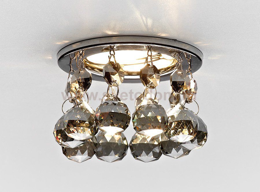 Светильник точечный Ambrella K2051C KF/CH хром/тонированный хрусталь MR16 ORGANIC SPOT