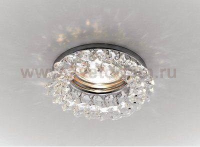 Светильник точечный Ambrella K206 CL/CH хром/прозрачный хруст MR16 ORGANIC SPOT