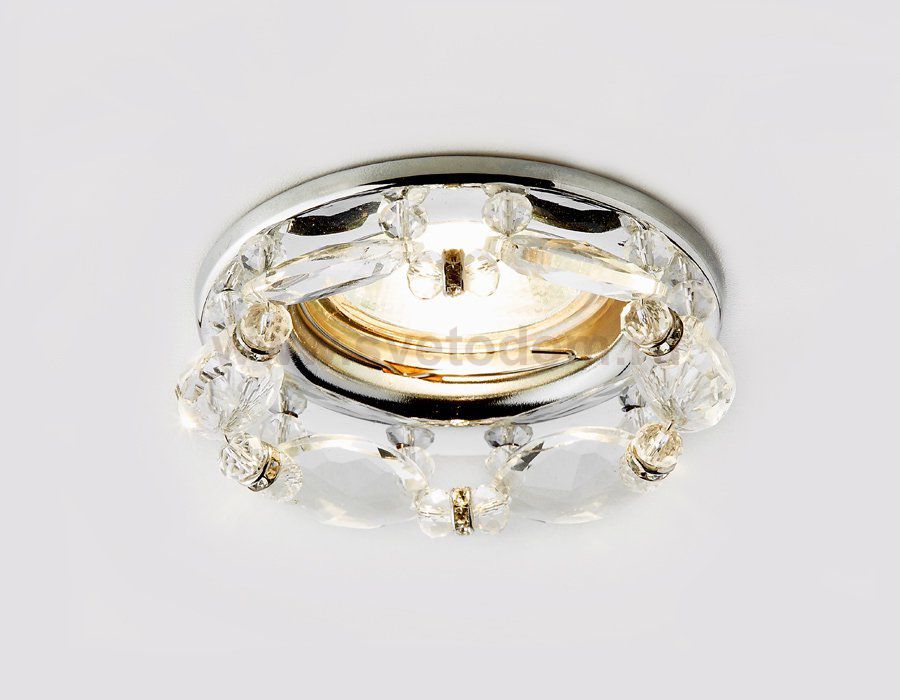 Светильник точечный Ambrella K212 CL/CH хром/прозрачный хрусталь ORGANIC SPOT