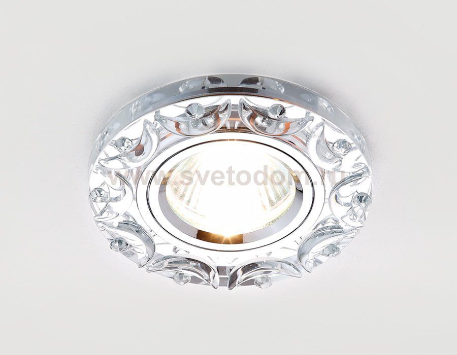 Светильник точечный Ambrella K217 CH хром/прозрачный хрусталь MR16 ORGANIC SPOT