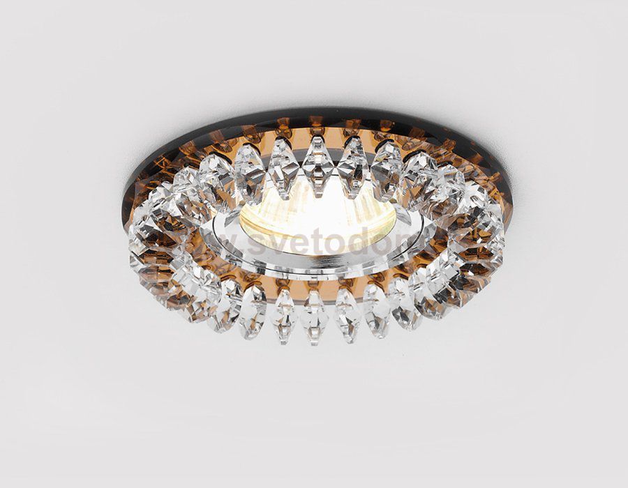 Светильник точечный Ambrella K220 BR хром/коричневый MR16 ORGANIC SPOT