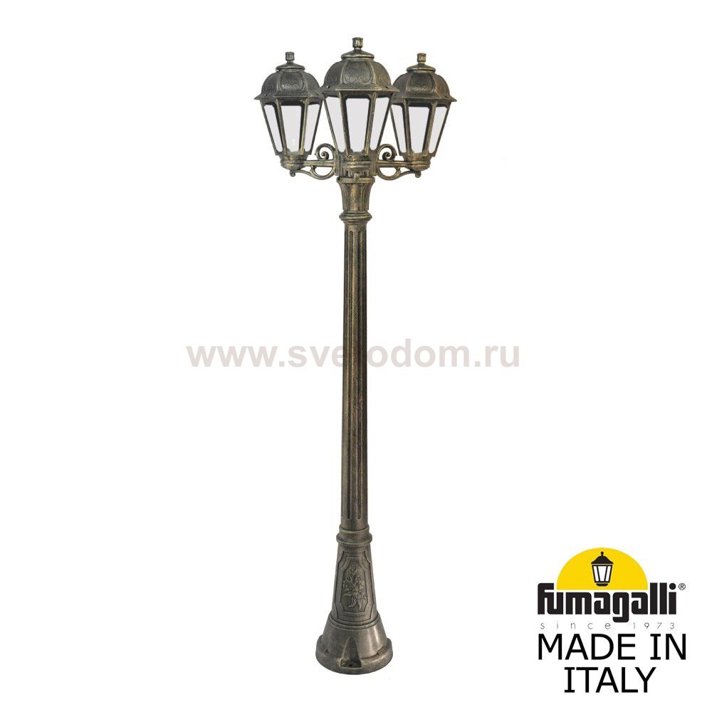 Садово-парковый фонарь FUMAGALLI ARTU BISSO/SABA 3L K22.158.S30.BXF1R