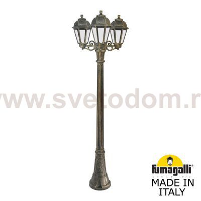 Садово-парковый фонарь FUMAGALLI ARTU BISSO/SABA 3L K22.158.S30.BXF1R