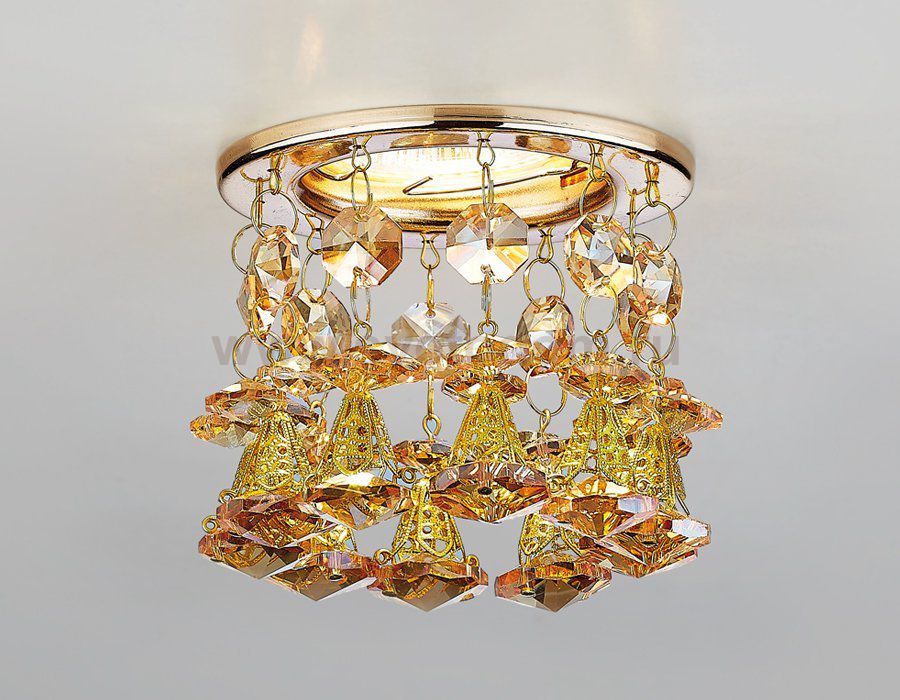 Светильник точечный Ambrella K2233 G/TI золото/янтарный ORGANIC SPOT