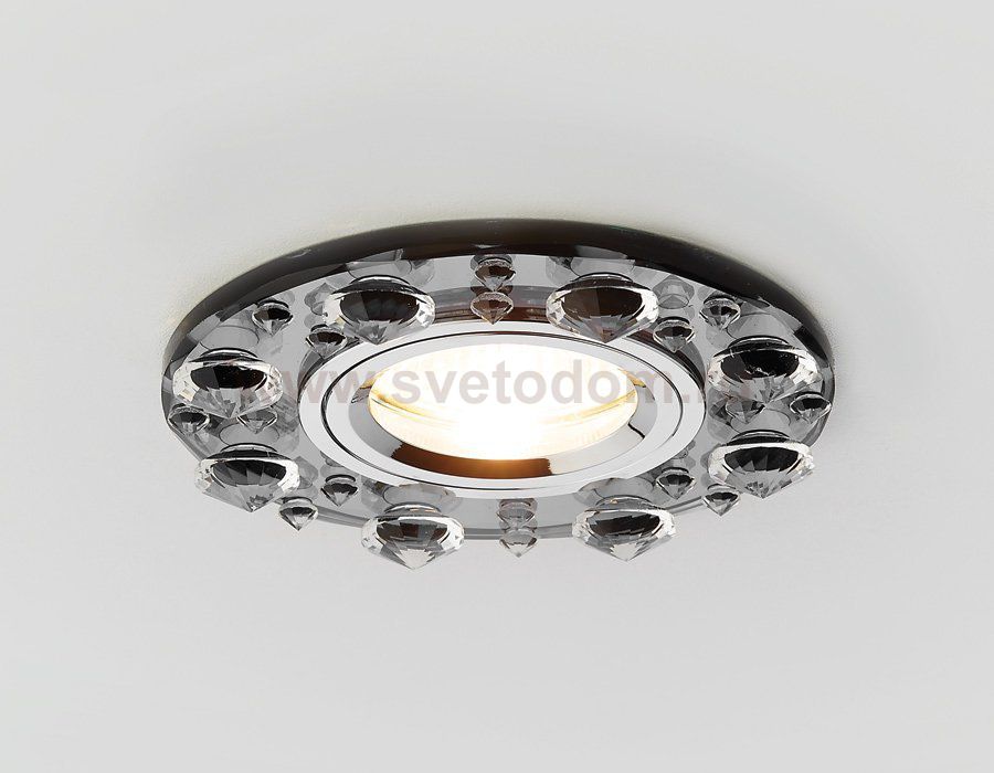 Светильник Ambrella K225 BK хром/тонированный MR16