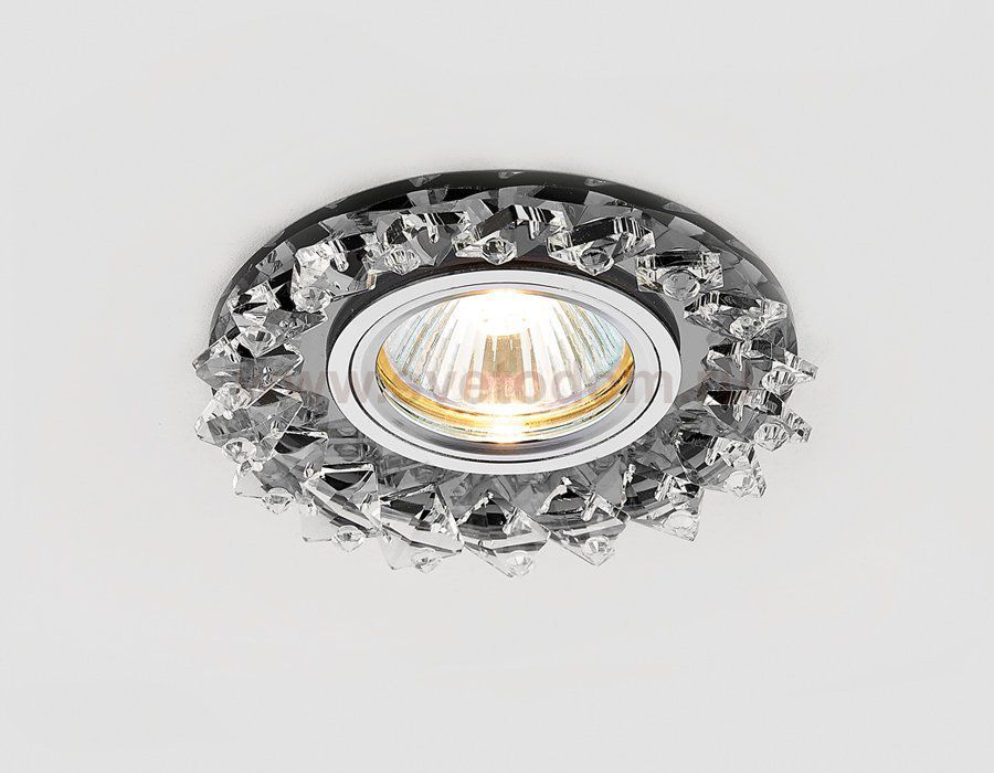 Светильник Ambrella K240 BK хром/тонированный хрусталь