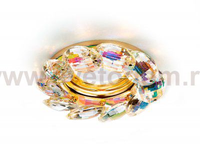 Светильник точечный Ambrella K306 PR/G золото/перламутровый хрусталь ORGANIC SPOT