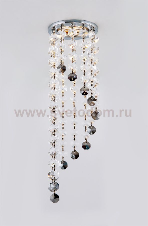 Светильник точечный Ambrella K3440 CL/BK/CH хром/прозрачно-тонированный MR16 ORGANIC SPOT