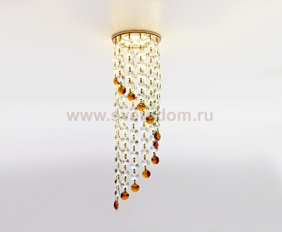 Светильник точечный Ambrella K3440 CL/BR/G золото/прозрачно-коричневый MR16 ORGANIC SPOT