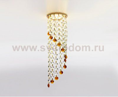 Светильник точечный Ambrella K3440 CL/BR/G золото/прозрачно-коричневый MR16 ORGANIC SPOT