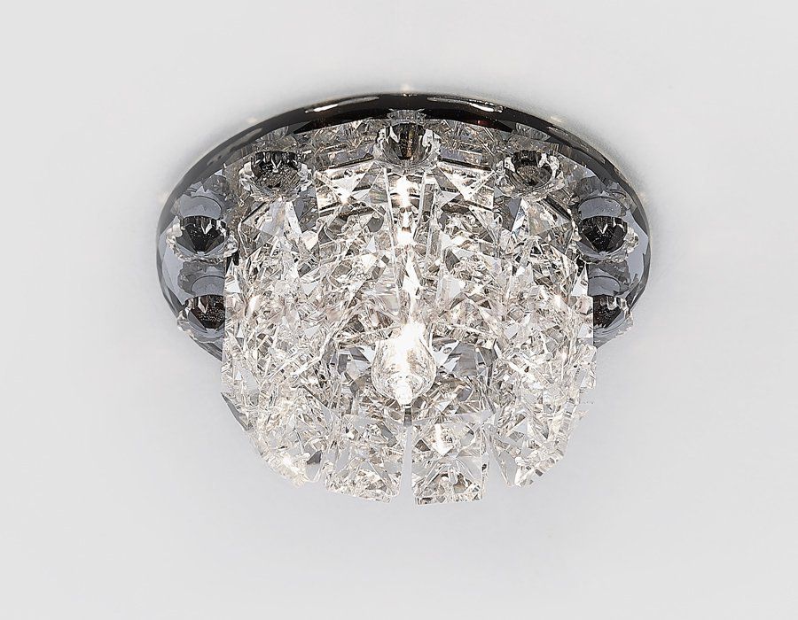 Светильник точечный Ambrella K455 BK хром/тонированный хрусталь CRYSTAL SPOT
