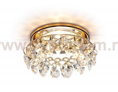 Светильник точечный Ambrella K7070 CL/G золото/прозрачный MP16 CRYSTAL SPOT