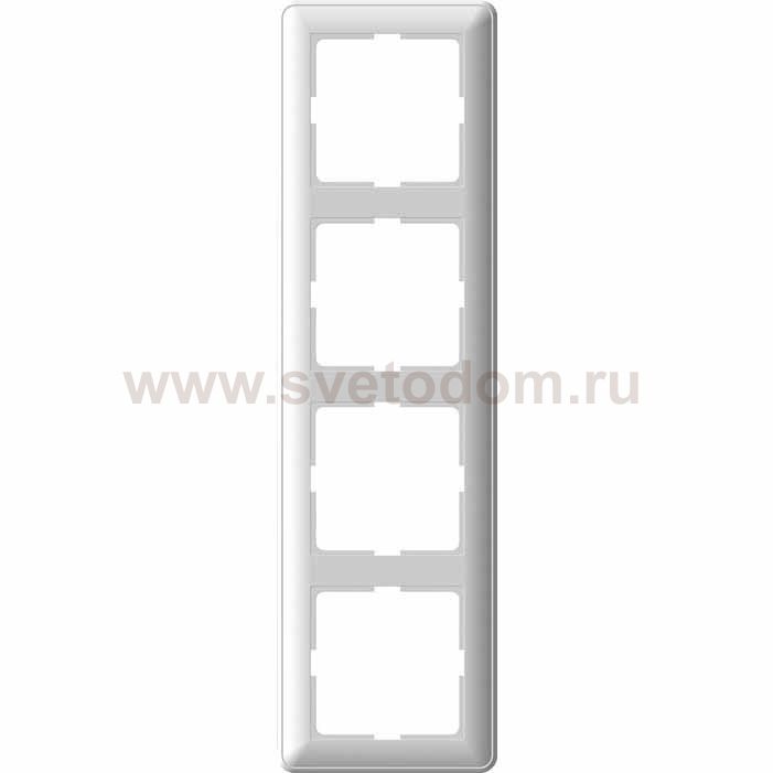 Рамка Wessen 59 четырехместная цвет белый (KD-4-18)