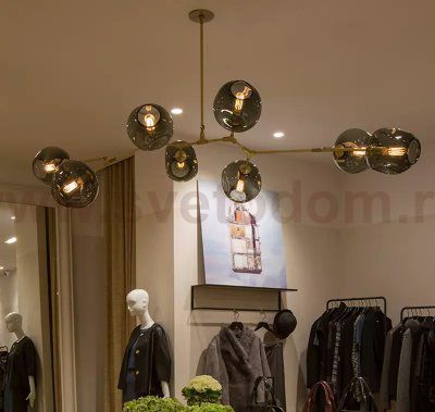 Люстра Delight KG0579P-8 brass/smoky