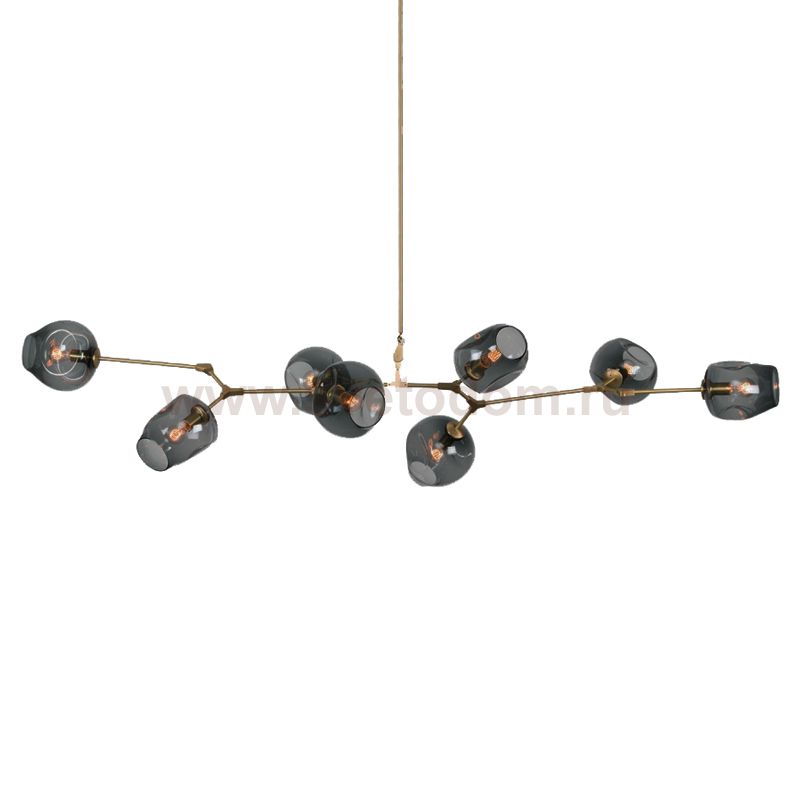 Люстра Delight KG0579P-8 brass/smoky