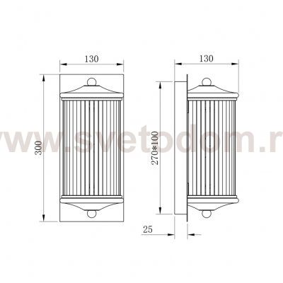 Настенный светильник Delight KG0604W-1 brass