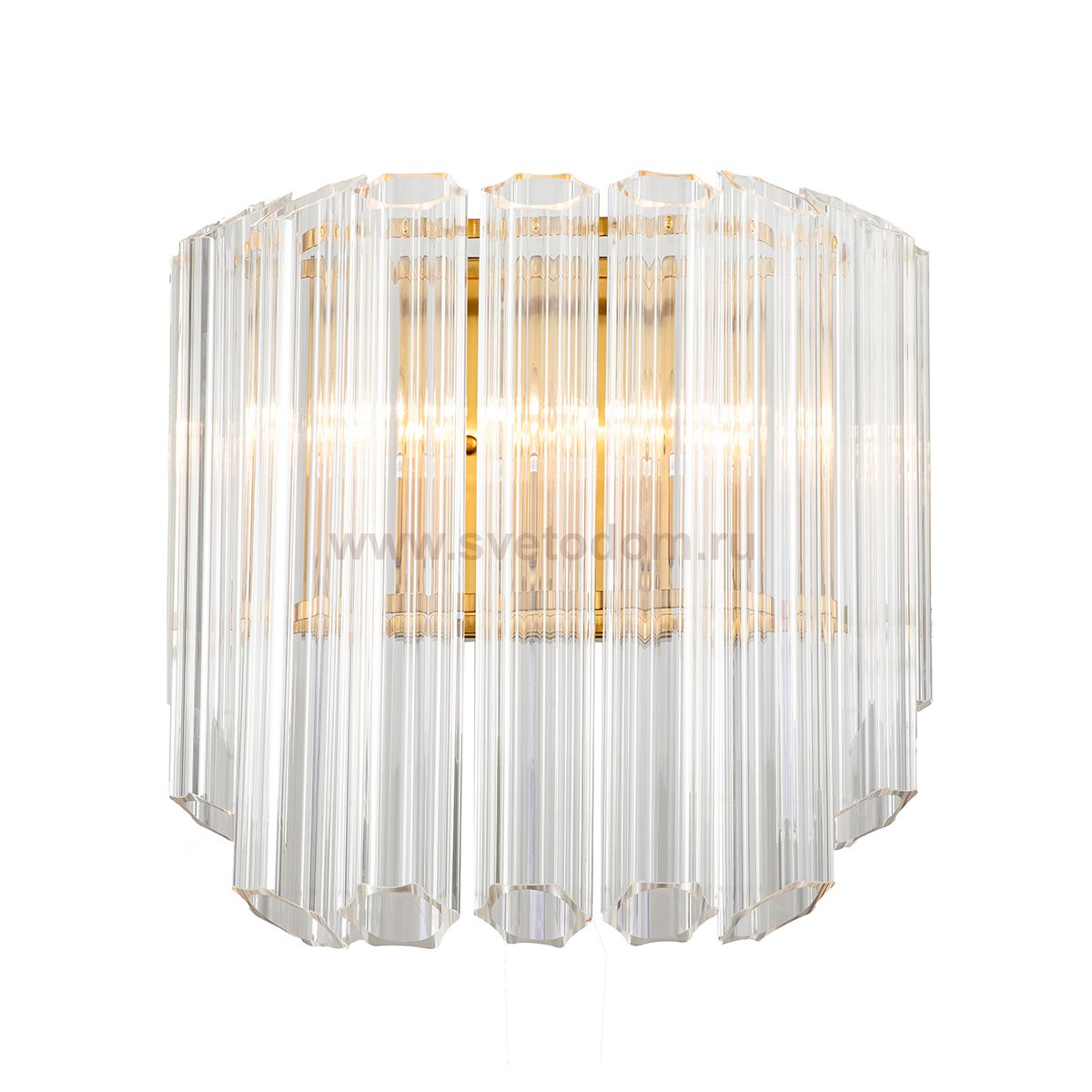 Настенный светильник Vittoria 2C brass / clear Delight Collection