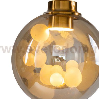 Подвесной светильник Delight KG1148P brass/amber