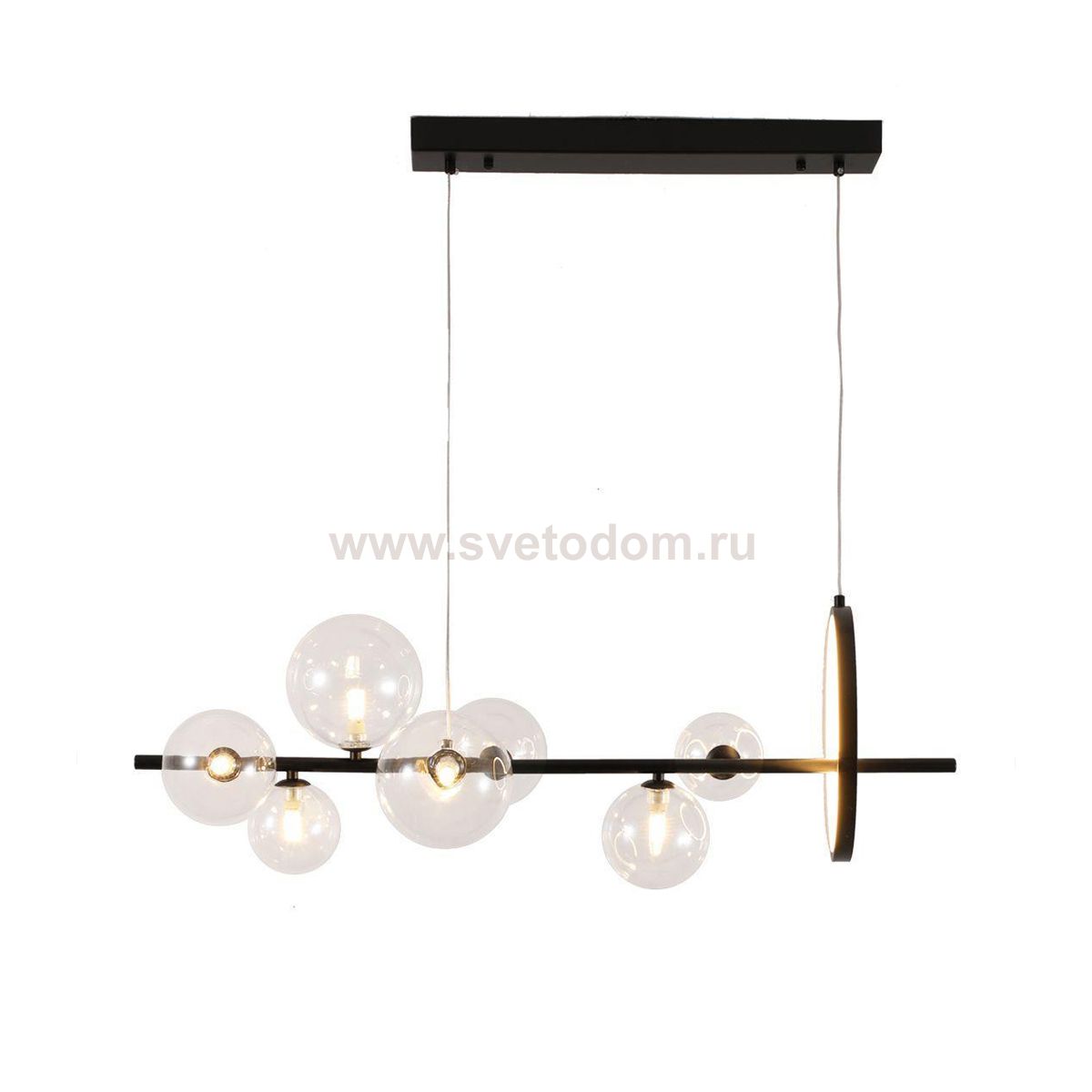 Люстра KG1233P-7 black / clear Delight Collection