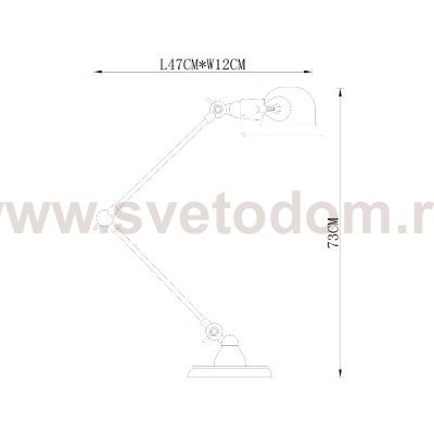 Настольная лампа Delight KM037T-1S red