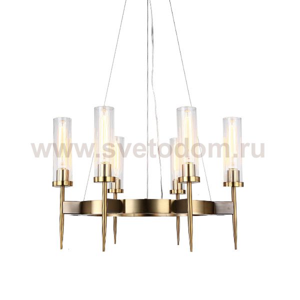 Люстра Alouette 6 brass KM0936P-6 brass Delight