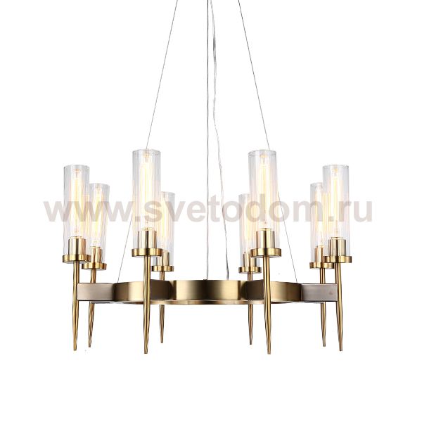 Люстра Alouette 8 brass KM0936P-8 brass Delight