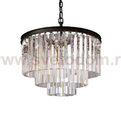 Люстра Odeon 6 black / clear Delight Collection