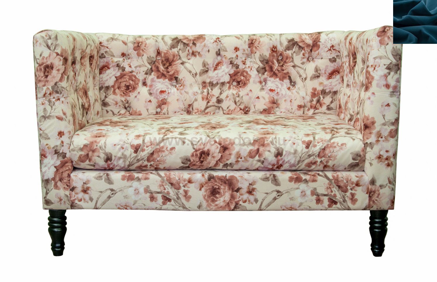 Диван Rose Flower MAK interior KS-03-11-navy Синий