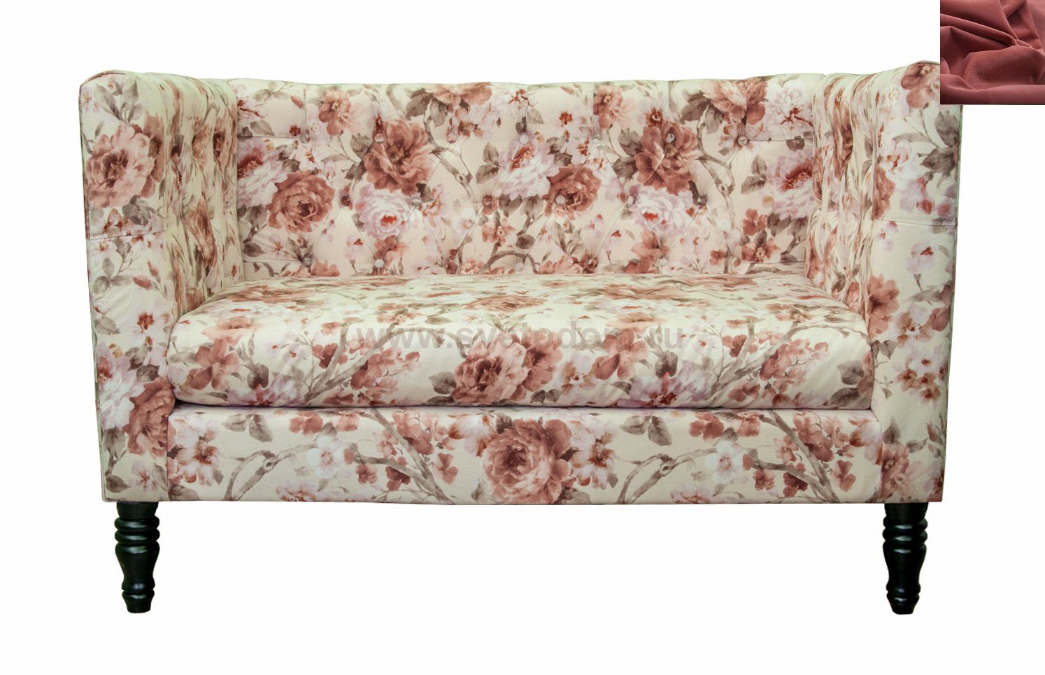 Диван Rose Flower MAK interior KS-03-11-red Красный
