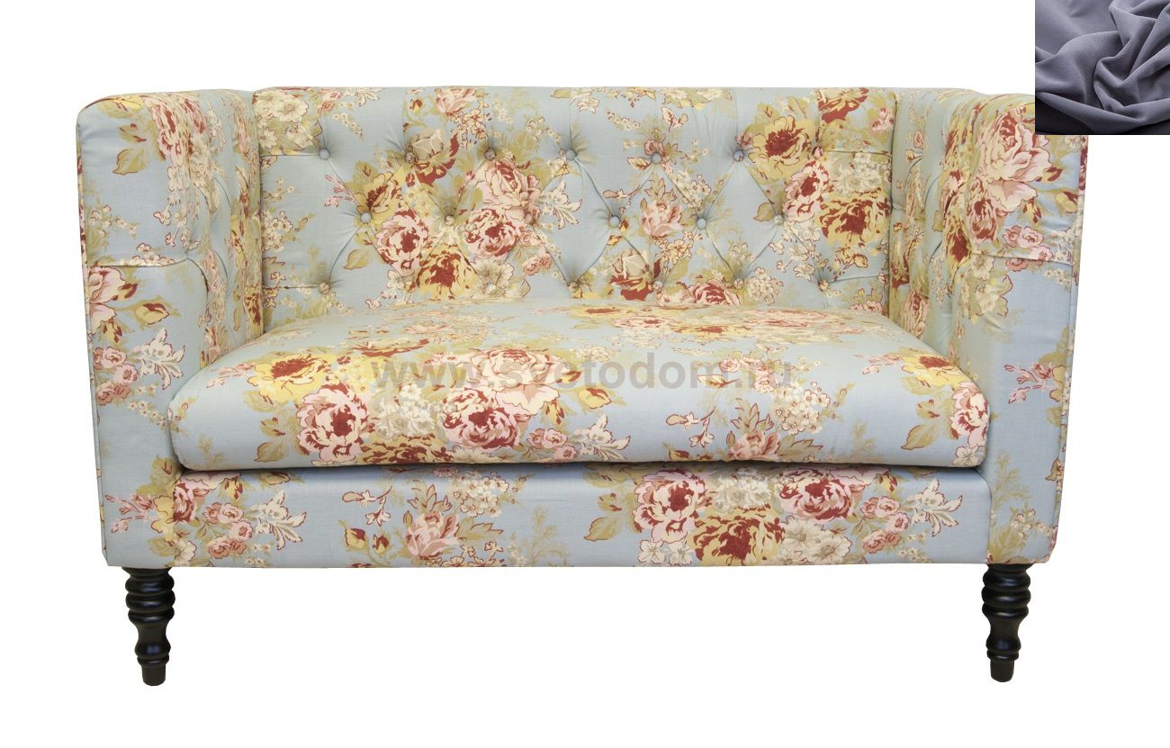 Диван Rose MAK interior KS-03-2-dark-grey Серый