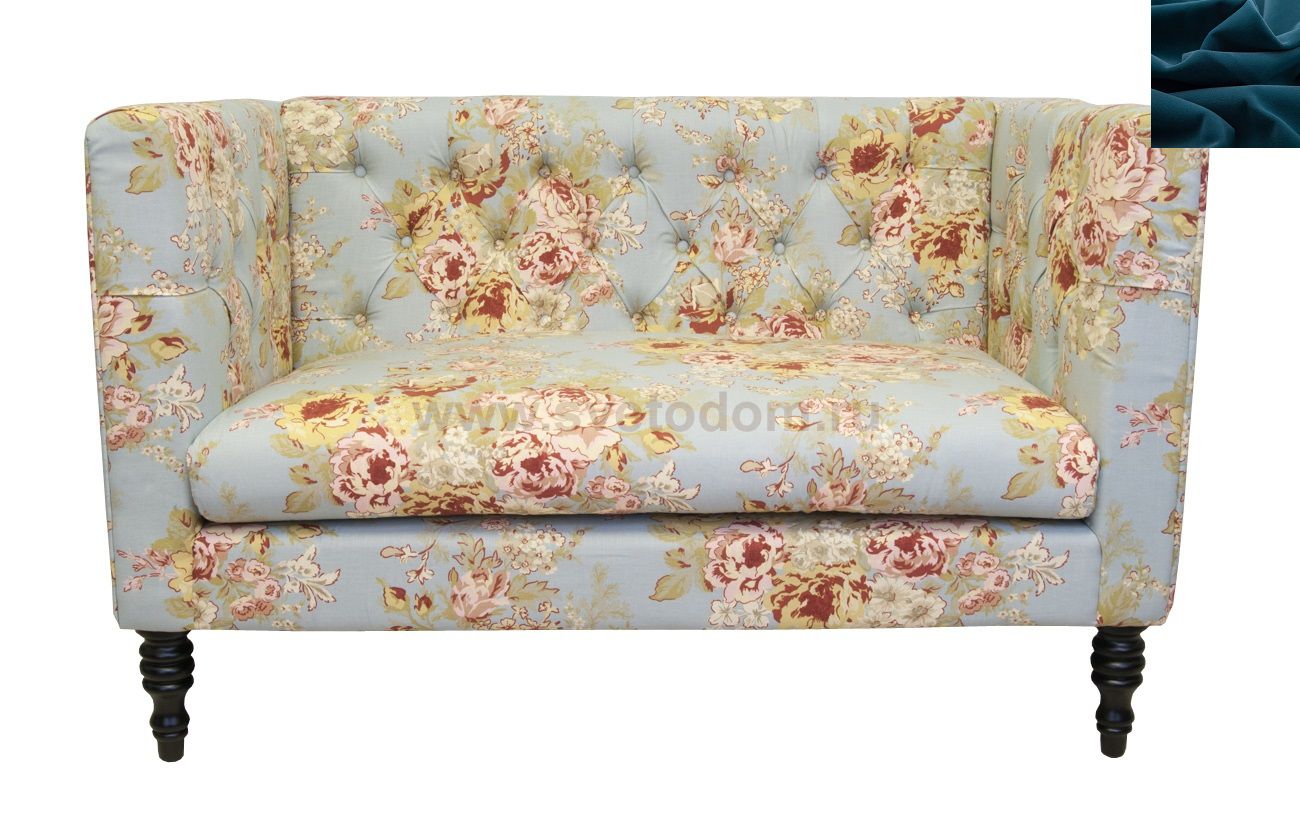 Диван Rose MAK interior KS-03-2-navy Синий