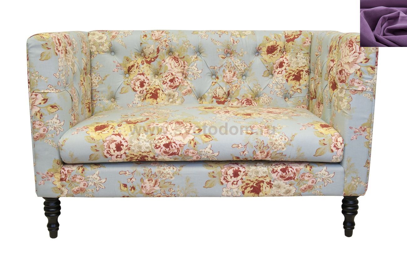 Диван Rose MAK interior KS-03-2-purple Фиолетовый