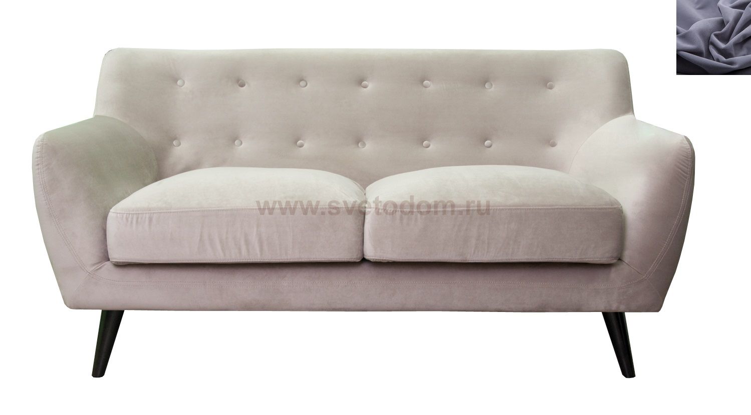 Диван Albert 8 MAK interior KS-108-2-dark-grey Синий