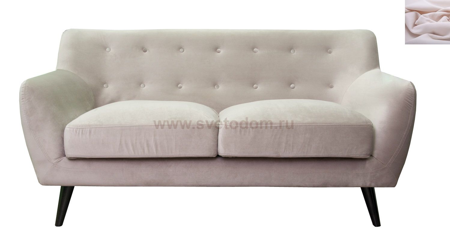 Диван Albert 3 MAK interior KS-108-2-pink Розовый