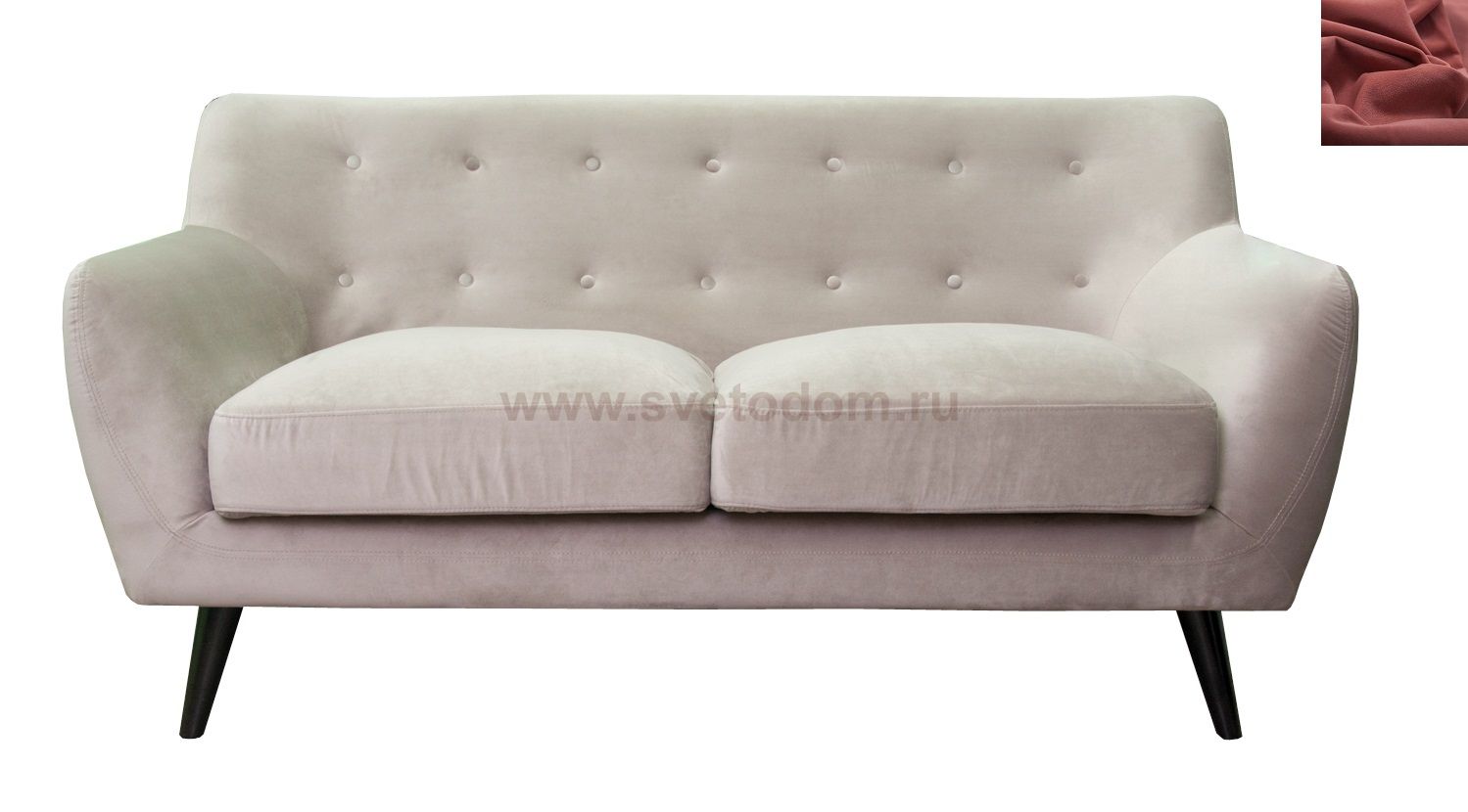 Диван Albert 5 MAK interior KS-108-2-red Красный