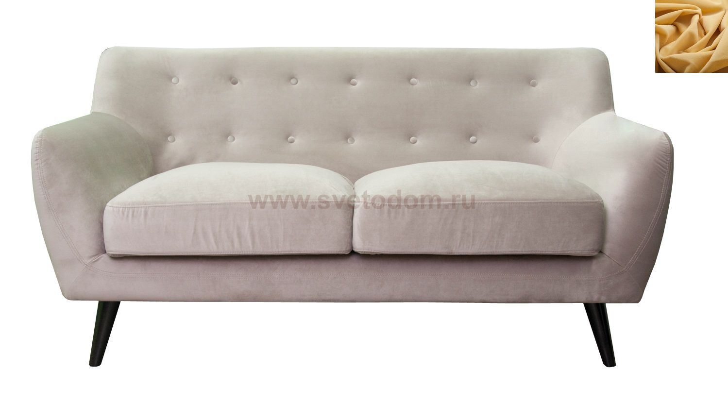 Диван Albert 4 MAK interior KS-108-2-yellow Желтый