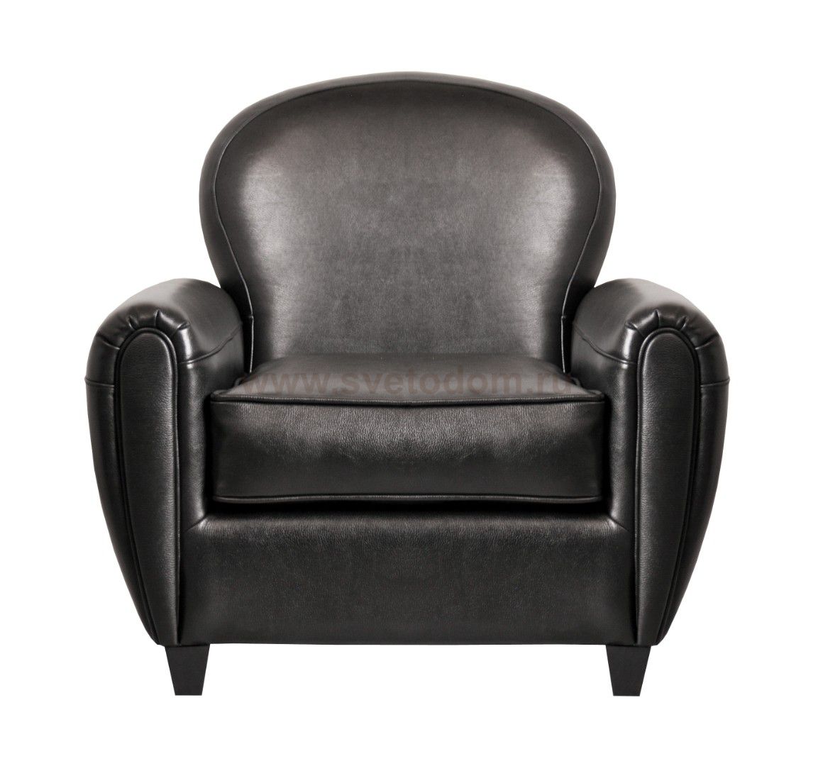 Кожаное кресло черное Flog MAK interior KS-7027 черный