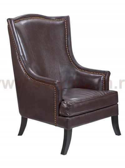 Кожаное кресло Chester Brown MAK interior KS-957-B Коричневый