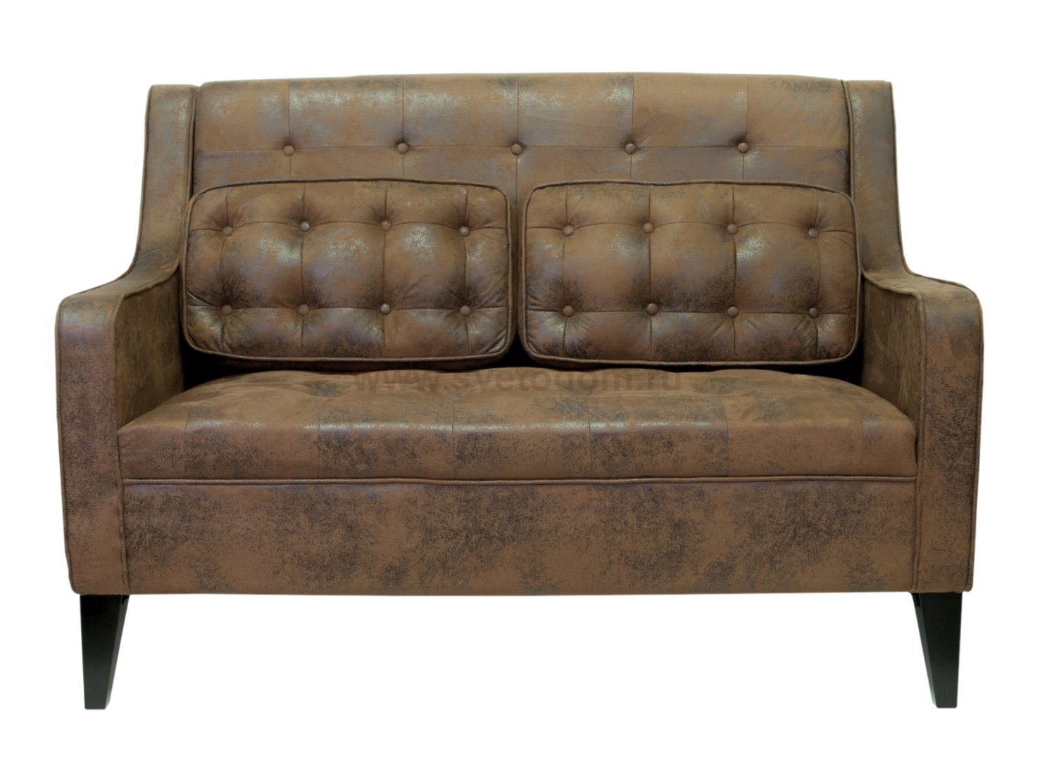 Дизайнерский двухместный диван Hublon MAK interior KS-995-2 Коричневый