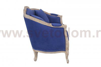 Дизайнерский двухместный диван Darcy 2 Blue MAK interior KS-999-2-BL Синий