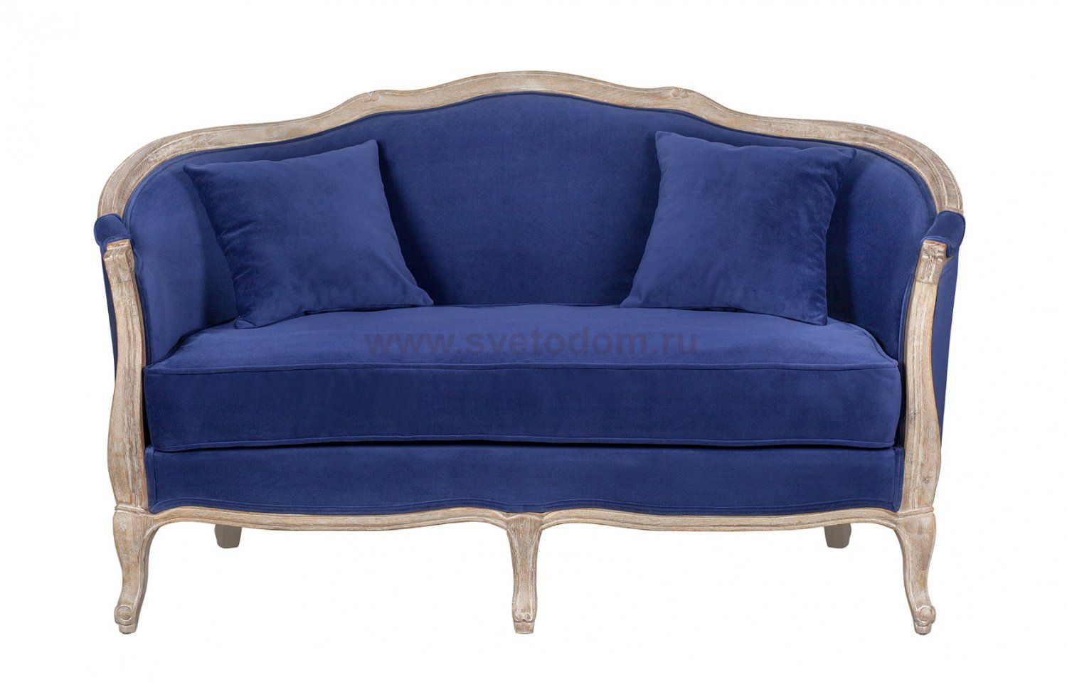 Дизайнерский двухместный диван Darcy 2 Blue MAK interior KS-999-2-BL Синий