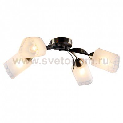 Светильник потолочный Kotika-CL60E14*4AB металл, стекло E14*60W*4