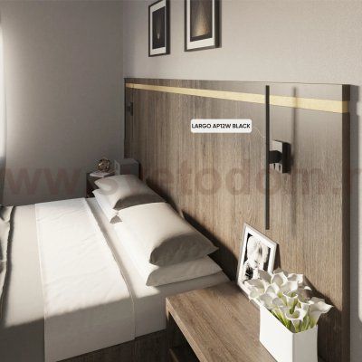 Светильник бра Crystal Lux LARGO AP12W BLACK (0780/412)