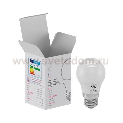 Лампочка диодная E27 5,5Вт Mw light LBMW27G01