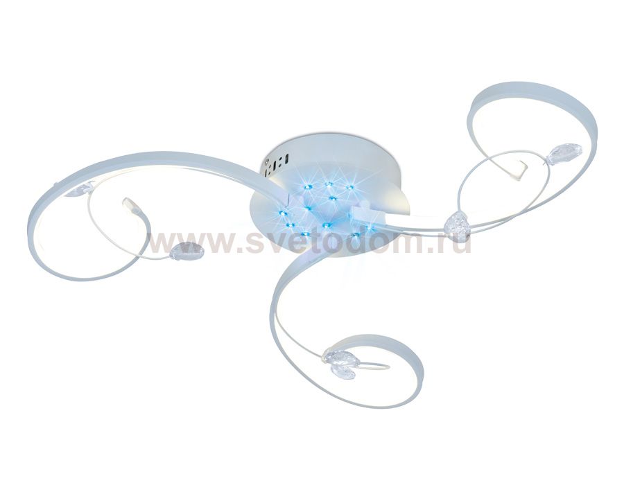 Люстра потолочная Ambrella LC570/3 WH белый 39W 4200K 560*560*140 (ПДУ для RGB подсветки) LINE