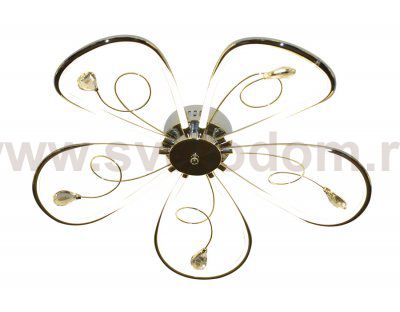 Люстра потолочная Ambrella LC575/5 CH хром 65W 4200K 620*620*110 (Без ПДУ) LINE
